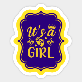 It's A Girl | Cute Kid's Sticker